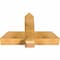 Ekena Millwork Eugene Rough Sawn Timber Gable Bracket, Western Red Cedar, 36"W x 24"H x 6"D x 6"F, 16/12 Pitch GBW036X24X0606EUG00RWR - alternate 2